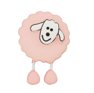 Knopf "Schaf"-rosa