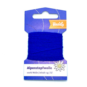 Alpenstopfwolle- royalblau