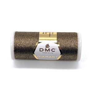 Stickgarn DMC Diamant metallic Gold-schwarz