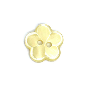 Knopf "Blume" gelb