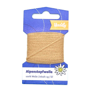 Alpenstopfwolle- beige mittel