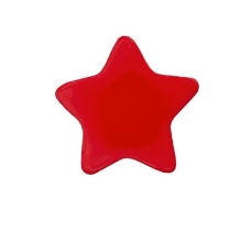Kinderknopf "Stern"- rot