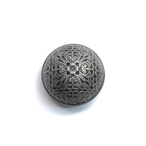 Drindlknopf Ornament- altsilber