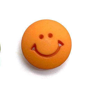 Kinderknopf "Smiley orange"