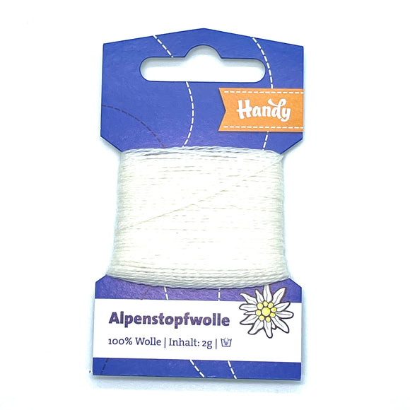 Alpenstopfwolle- weiß