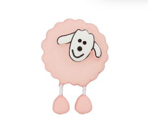 Knopf "Schaf"- rosa