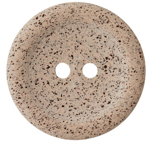 Knopf 2-Loch- recycelte Macadamia