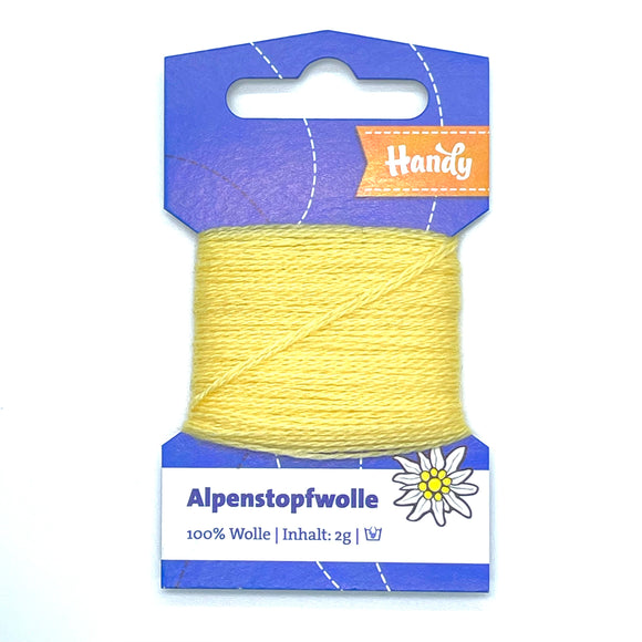 Alpenstopfwolle- gelb