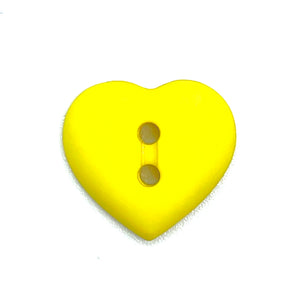 Kinderknopf "Herz"- gelb