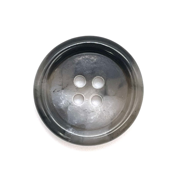 Knopf 4-Loch grau-meliert glänzend