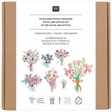 Stick and Stitch Packung "Blumensträusse XL"