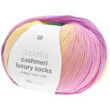 Superba Cashmeri Luxury Socks RAINBOW 4-fädig