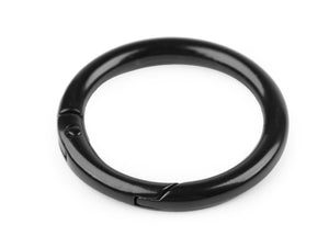 Karabiner Ring 32mm- schwarz matt