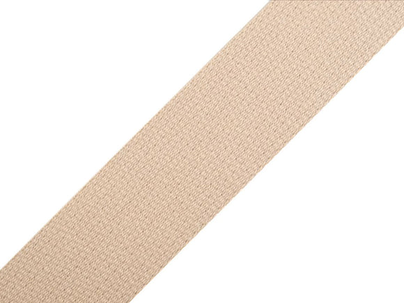 Gurtband Baumwolle 30mm-Hellbeige