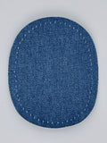 2er Set Jeans-Flecken oval zum Aufbügeln