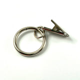 Gardinen-/ Vorhangclips mit Ring / 10 Stück Packung