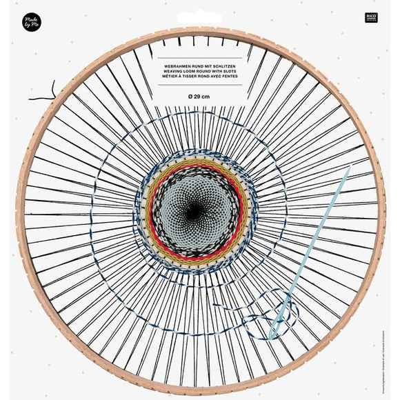 Webrahmen rund mit Schlitzen